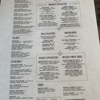 Ghost Ranch - Menu - Cocktail Bars Near Me - Tempe, Arizona Ghost Ranch - Menu - Cocktail Bars Near Me - Tempe, Arizona