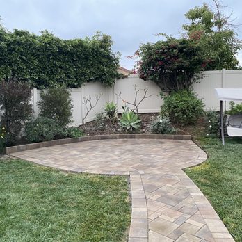 Thunder Masonry & Pavers - The fire pit area before the fire pit was put in - Landscaping Near Me