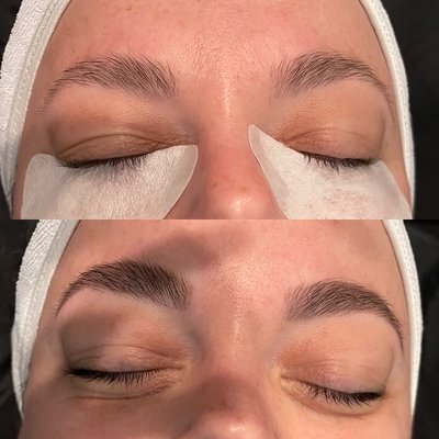 Eyebrow Services - The best way to compliment your lashes is to magnify your brows which frames not only your eyes, but your face as well. To achieve this regal look add a brow lamination that smoothes and provides a neat brow look. Supplementing with a wax and tint will bring a richness to your brows while providing a clean and defined appearance. Eyebrow Services - The best way to compliment your lashes is to magnify your brows which frames not only your eyes, but your face as well. To achieve this regal look add a brow lamination that smoothes and provides a neat brow look. Supplementing with a wax and tint will bring a richness to your brows while providing a clean and defined appearance.