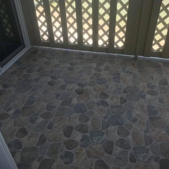 Kelson Customs - a patio with a stone floor - Door Sales/Installation Near Me Kelson Customs - a patio with a stone floor - Door Sales/Installation Near Me