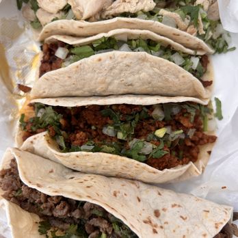Takoz Express - Four delicious Tacos, my order. - Mexican Near Me - Dawsonville, Georgia