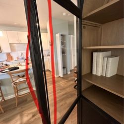 Bert’s Cabinet - Glass dislocated from cabinet door