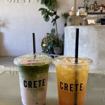 Crete Tea Room - Strawberry matcha & POG - Tea Rooms Near Me - Phoenix, Arizona