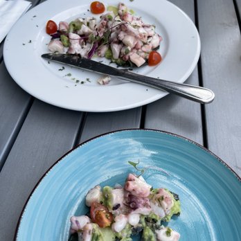 Tres Muchachos - Octopus tostada (forgot to take the pic before I dug in... apologies) - Breakfast & Brunch Near Me - Costa Mesa, California Tres Muchachos - Octopus tostada (forgot to take the pic before I dug in... apologies) - Breakfast & Brunch Near Me - Costa Mesa, California