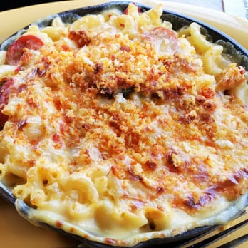 Toasted Owl Tavern - Wicked Mac'n Cheese - Andouille, Cajun chicken, roasted red peppers. - Sports Bars Near Me - Northampton, Massachusetts Toasted Owl Tavern - Wicked Mac'n Cheese - Andouille, Cajun chicken, roasted red peppers. - Sports Bars Near Me - Northampton, Massachusetts