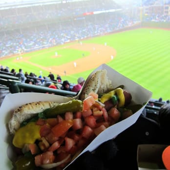 Wrigley Field - Chicago dog @ a Cubs game - Stadiums & Arenas Near Me - Chicago, Illinois