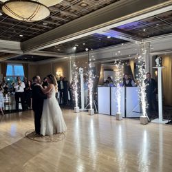 Rob Hines Entertainment - DJ Booth and Sparklers