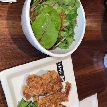 JINYA Ramen Bar - Cypress - Combo salad & Crispy chicken sides - Ramen Near Me - Cypress, Texas