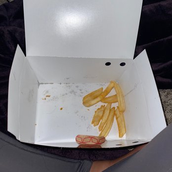 The Burger Den - Forgot burger only a few freezing cold fries ! - Burgers Near Me - Henderson, Nevada