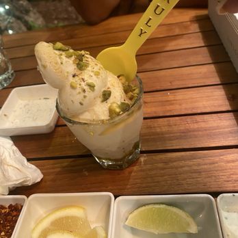 Truly Pizza - Soft serve vanilla ice cream, pistachios and honey!!! - Pizza Near Me - Dana Point, California Truly Pizza - Soft serve vanilla ice cream, pistachios and honey!!! - Pizza Near Me - Dana Point, California