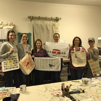 Chalk Paint Everything - Tea Towels & Tote Bag Stenciling class! - Arts & Crafts Near Me - Charlottesville, Virginia Chalk Paint Everything - Tea Towels & Tote Bag Stenciling class! - Arts & Crafts Near Me - Charlottesville, Virginia