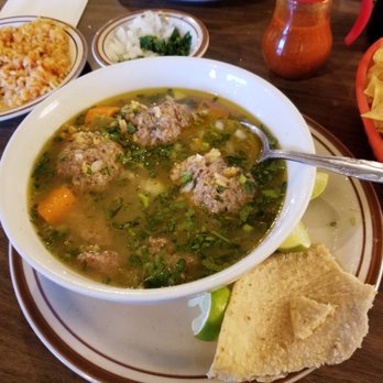 Mitla Cafe - Albondigas soup, homemade corn tortillas with a side of yummy homemade beans and rice. - Mexican Near Me - San Bernardino, California Mitla Cafe - Albondigas soup, homemade corn tortillas with a side of yummy homemade beans and rice. - Mexican Near Me - San Bernardino, California