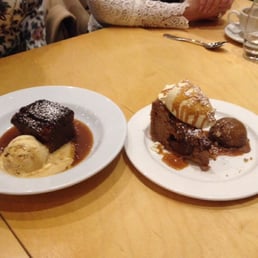 Nutella cheesecake and Ginger Sticky Toffee Pudding