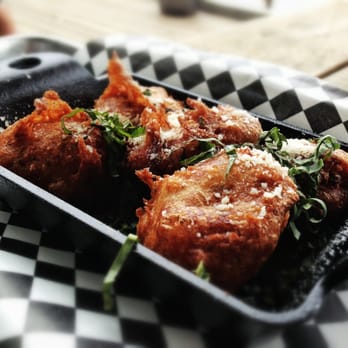 Wakefield CrowBar - The best fried mozzarella ever. These beauties taste even better than they look. - Sports Bars Near Me - Houston, Texas