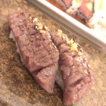 Sushi Enya - Pasadena - The wagyu. You can see it wasn't seared enough. It's basically just raw meat. Skip this for sure. 1/5 - Sushi Bars Near Me - Pasadena, California