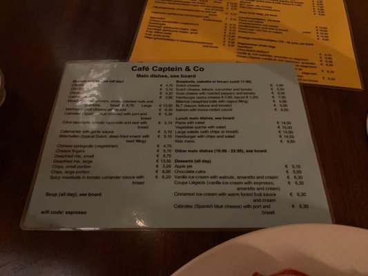 Menu photo 3 Captein & Co Amsterdam, NH Menu photo 3 Captein & Co Amsterdam, NH