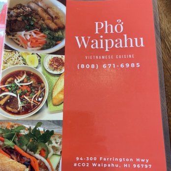 Pho Waipahu - Hard menu - Soup Near Me - Waipahu, Hawaii Pho Waipahu - Hard menu - Soup Near Me - Waipahu, Hawaii