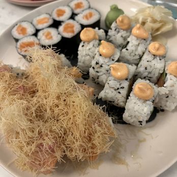 Misaki - Tuna Tare tare, Triplo Salmone, spicy Salmone, and salmon roll. - Sushi Bars Near Me - Positano, SA