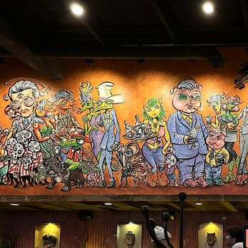 Mad Mex - Shadyside - Interior mural art decor details. - Mexican Near Me - Pittsburgh, Pennsylvania Mad Mex - Shadyside - Interior mural art decor details. - Mexican Near Me - Pittsburgh, Pennsylvania