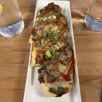 Andy's Kitchen - Open faced French bread sandwich with mushrooms and cheese - Polish Near Me - Lake Zurich, Illinois Andy's Kitchen - Open faced French bread sandwich with mushrooms and cheese - Polish Near Me - Lake Zurich, Illinois