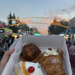 Villabate Alba - French apple tart, st. joseph's zeppole, french cream lobster tail