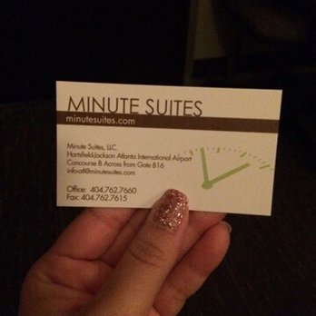 Minute Suites - Concourse B - Handy business card. - Airport Lounges Near Me - Atlanta, Georgia Minute Suites - Concourse B - Handy business card. - Airport Lounges Near Me - Atlanta, Georgia