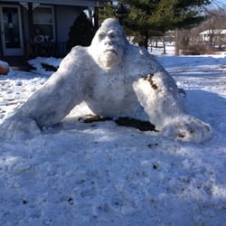 Kong Supplements - Gorilla made from snow during recent snowstorm.