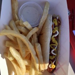 Hot dog and French fries! Custom made the way you want it!!!