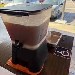 Free ice tea station Free ice tea station