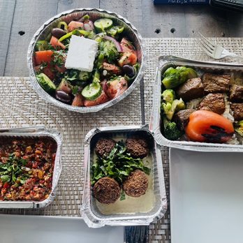 Lulu Mediterranean - Falafel, lamb kebab, Feta salad - Mediterranean Near Me - Edgewater, New Jersey