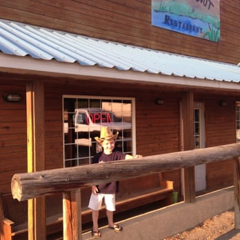 The Riverboat Restaurant - My son outside - New American Near Me - Hagerman, Idaho