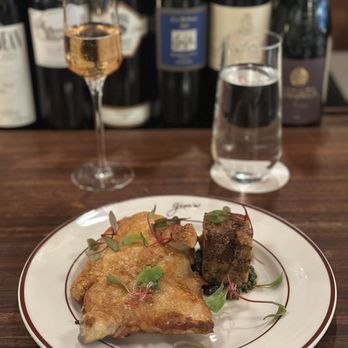 Gina's on Congress - Chicken and mushroom bread pudding - French Near Me - Austin, Texas