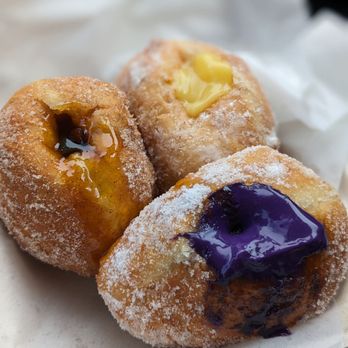 Manuela Malasada - Big Island - Ube cheesecake, lilikoi, banana cream - Food Trucks Near Me - Waimea, Hawaii Manuela Malasada - Big Island - Ube cheesecake, lilikoi, banana cream - Food Trucks Near Me - Waimea, Hawaii