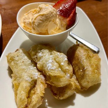 Burma Burma - Fried Bananas with Mango Ice cream - Burmese Near Me - Dublin, California