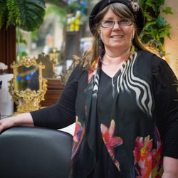 Metroasis Advanced Training Center - Sue at her hairdressing station