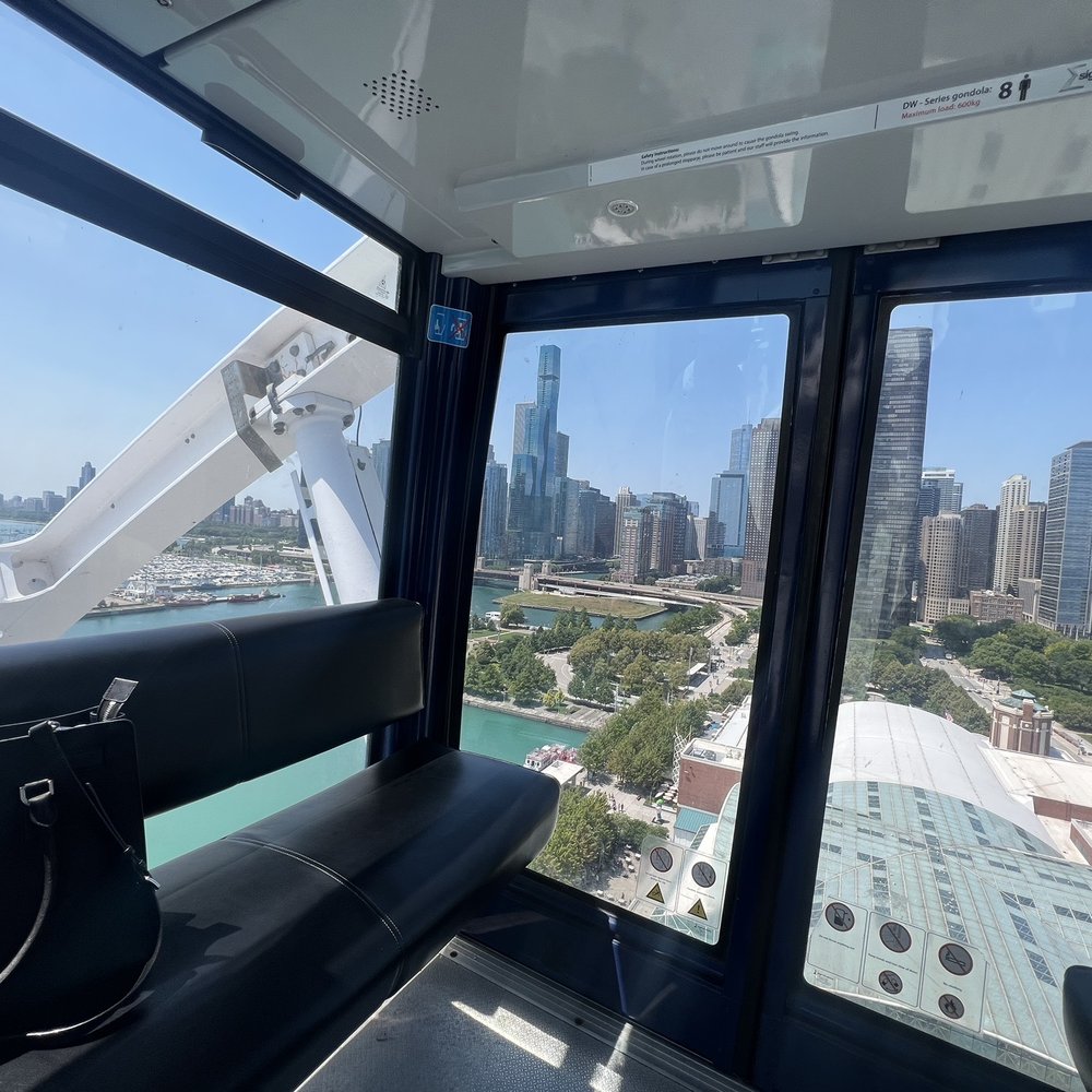 Navy Pier's Centennial Wheel - Inside view - Amusement Parks Near Me - Chicago, Illinois Navy Pier's Centennial Wheel - Inside view - Amusement Parks Near Me - Chicago, Illinois