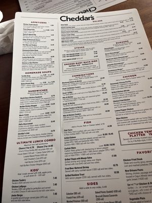 Menu photo 1 Cheddar's Scratch Kitchen Colorado Springs, CO Menu photo 1 Cheddar's Scratch Kitchen Colorado Springs, CO