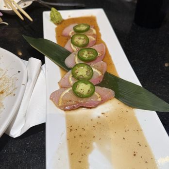 Sushiya - Yellowtail carpaccio delicious - Sushi Bars Near Me - Chula Vista, California