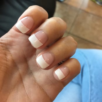 Nails Lounge - Full set with white tip. Jimmy did my nails and he made sure to ask how I wanted them. - Nail Salons Near Me - Schertz, Texas Nails Lounge - Full set with white tip. Jimmy did my nails and he made sure to ask how I wanted them. - Nail Salons Near Me - Schertz, Texas