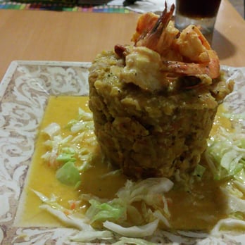 Punta Cana Restaurant - Mofongo stuffed with shrimp in garlic sauce - Dominican Near Me - Pembroke Pines, Florida Punta Cana Restaurant - Mofongo stuffed with shrimp in garlic sauce - Dominican Near Me - Pembroke Pines, Florida