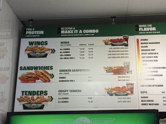 Menu photo 2 Wingstop Vacaville, CA