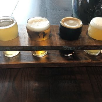 Root Down Brewing - A beer flight - Bars Near Me - Phoenixville, Pennsylvania