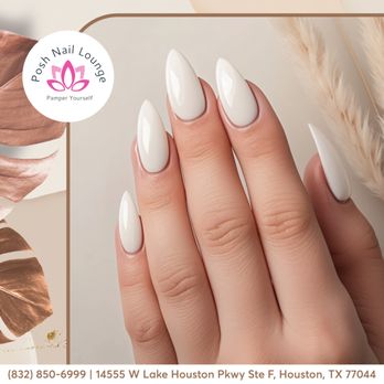 Posh Nail Lounge - These elegant almond nails boast a soft, sheer polish that lets the natural beauty of your nails shine through. The perfect balance of class - Nail Salons Near Me - Houston, Texas Posh Nail Lounge - These elegant almond nails boast a soft, sheer polish that lets the natural beauty of your nails shine through. The perfect balance of class - Nail Salons Near Me - Houston, Texas
