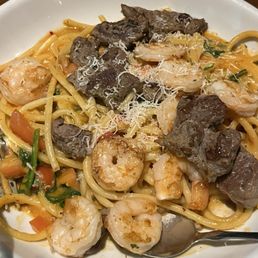Steak and Shrimp Bucatini Steak and Shrimp Bucatini