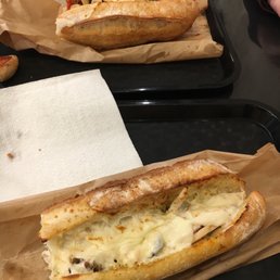 Pizza baguette and chicken baguette- delicious! Pizza baguette and chicken baguette- delicious!