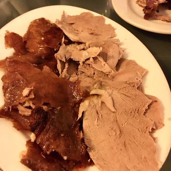 China Wok - Half Peking Duck - AHHHmazingly delicious. Flavorful meat, golden crispy skin - comes with scallions, cucumber slices, plum sauce, pancakes - Chinese Near Me - Vienna, Virginia