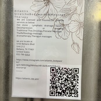 Atlantis - Here is their correct address. - Massage Near Me - Bellaire, Texas