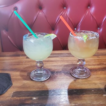 Vallarta Grill - Regular house margsrita and Cadillac margarita - Mexican Near Me - Oroville, California