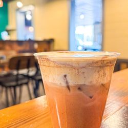 Kings Mill Coffee Co. - Nutty yam latte with cream cheese cold foam