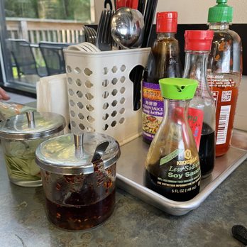 King Pho - Condiments on table - Vietnamese Near Me - Okemos, Michigan